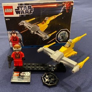 LEGO 🌏 9674 Star Wars 💫Series 1 Naboo Starfighter & Naboo Mini Figure Pilot